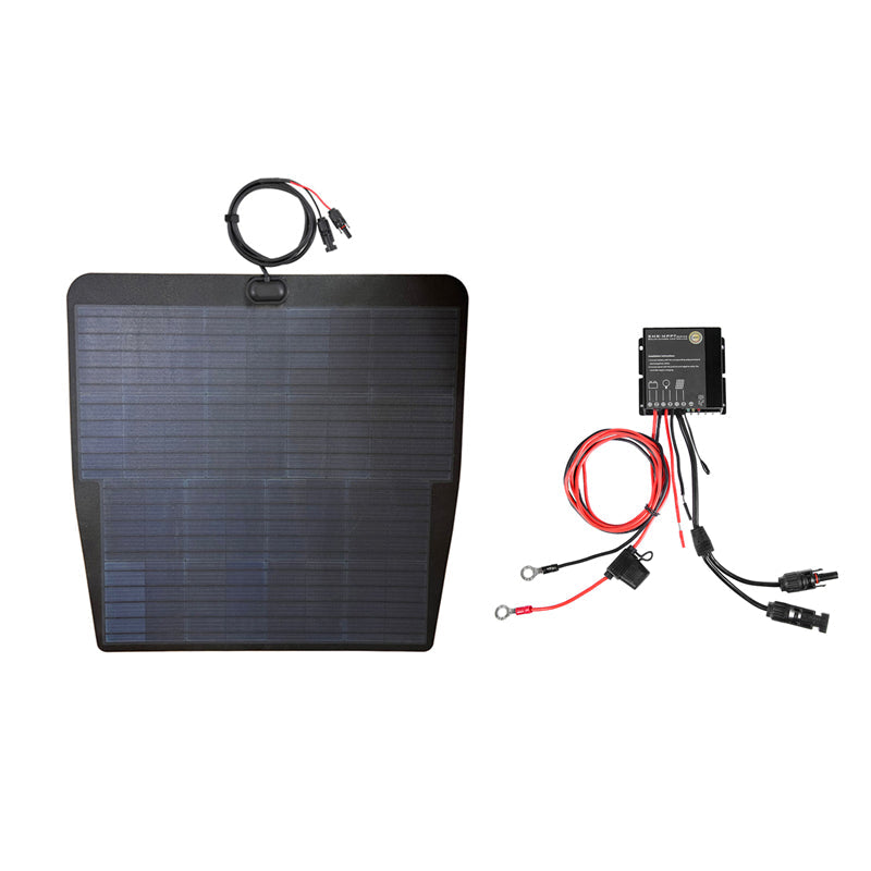 Nissan Titan 2nd Gen (2016-Present) Lensun 85W Hood Flexible Solar Panel-3
