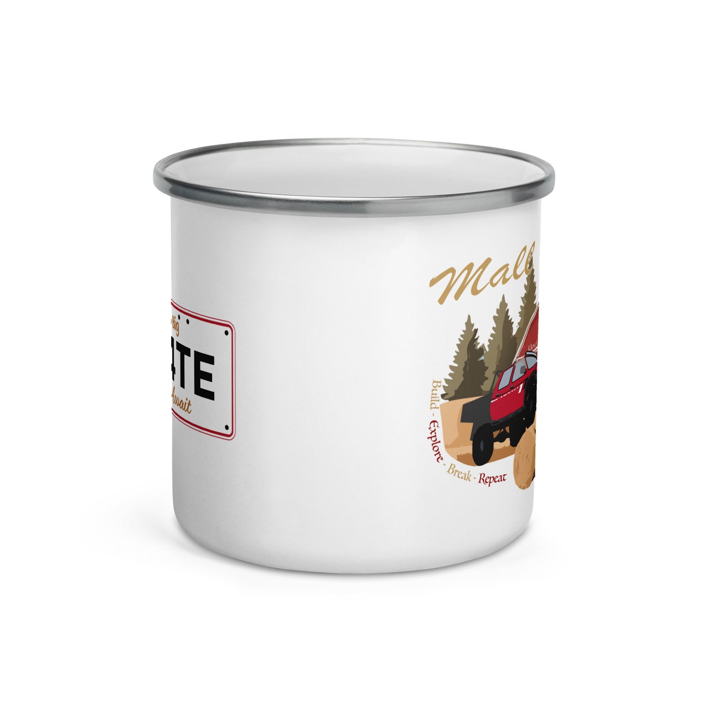 Personalised Plate Camping Mug