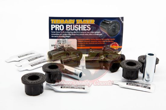 Hilux rear Shackle bush kit Terrain Tamer BK12P