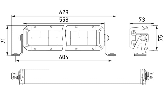 Hella Black Magic Tough 22" Slim Light Bar