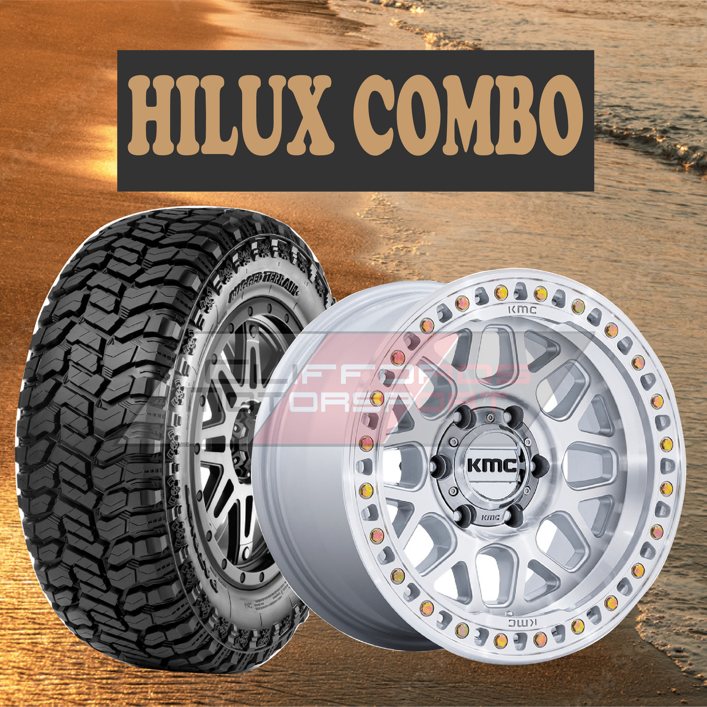 17" Alloys Wheel & Tyre Combo Toyota Hilux SR5 N70/KUN26 2010-2015