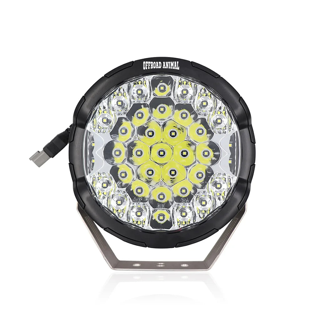 Offroad Animal - Ass Kicker 9" Round LED light with Side shooter (Pair)