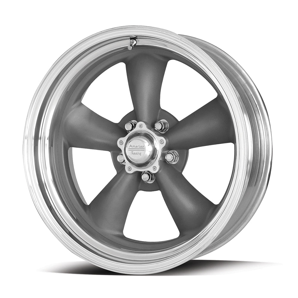 AMERICAN RACING CLASSIC VN215 | TORQ THRUST-II | GREY POLISH LIP