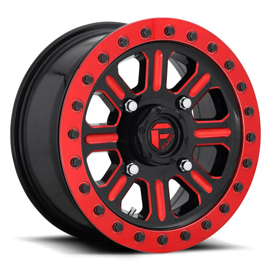 FUEL D911 | HARDLINE-UTV | BLACK RED MILLED