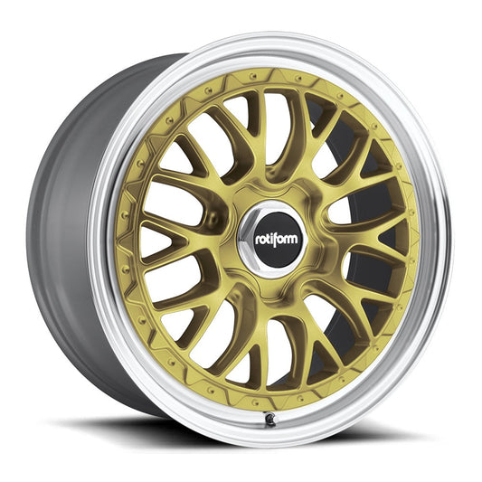 ROTIFORM R156 | LSR | GOLD POLISH LIP | 19x8.5 5x112 35