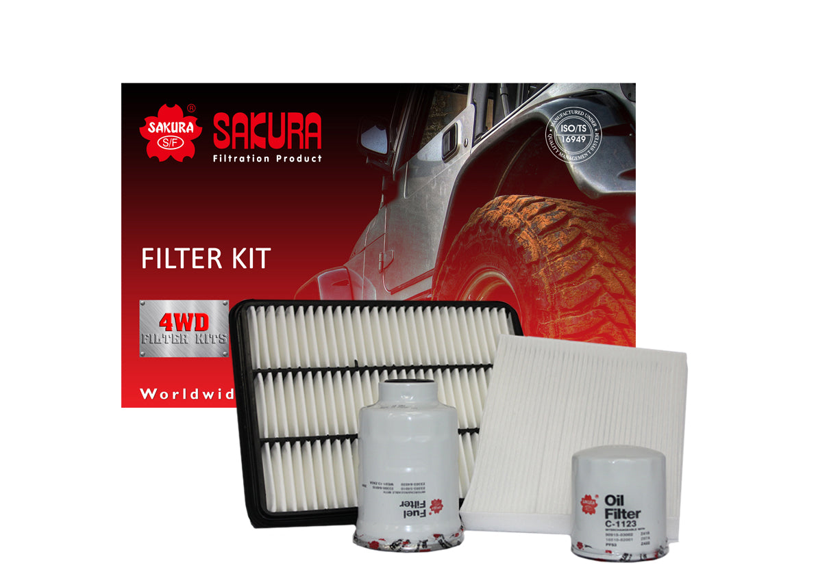 FILTER KIT OIL AIR FUEL CABIN TOYOTA PRADO KDJ150R