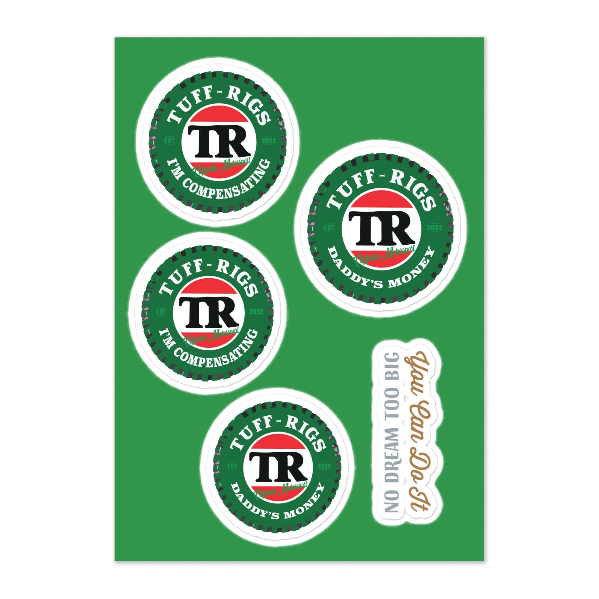 Tuff Rigs - Victoria Beverage - Sticker sheet β Cliffords Motorsport