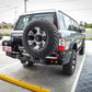 MCC Carrier 022-02 Rear Bar with Single Wheel and Single Jerry for Nissan Patrol GU Y61 1998-2004