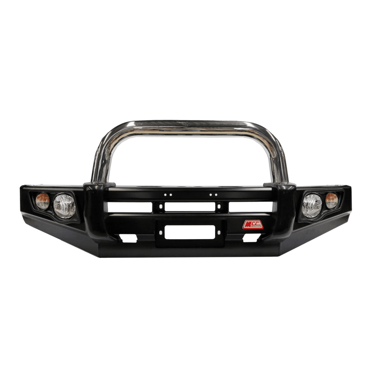 MCC Falcon 707-01 Single Loop Winch Bar for Mitsubishi Triton MQ 2015 - 2018 - Includes Replacement Washer Bottle and Underbody Protection Plates