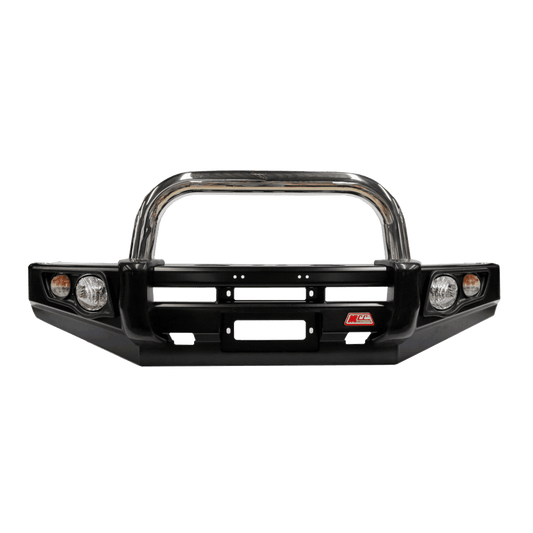 MCC Falcon 707-01 Single Loop Winch Bar for Mitsubishi Triton MQ 2015 - 2018 - Includes Replacement Washer Bottle and Underbody Protection Plates