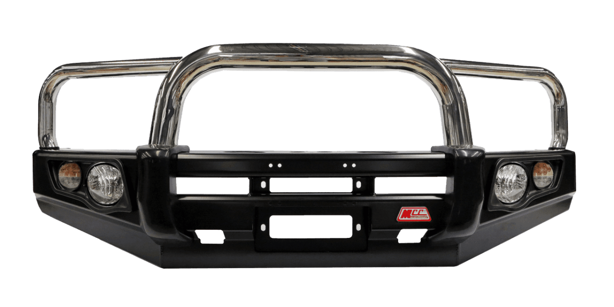 MCC Falcon 707-01 Triple Loop Winch Bar for Nissan Navara D40 2005 - 2010 Thai Built (ridge line on bumper)