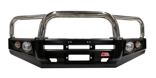 MCC Falcon 707-01 Triple Loop Winch Bar for Nissan Navara D40 2005 - 2010 Thai Built (ridge line on bumper)