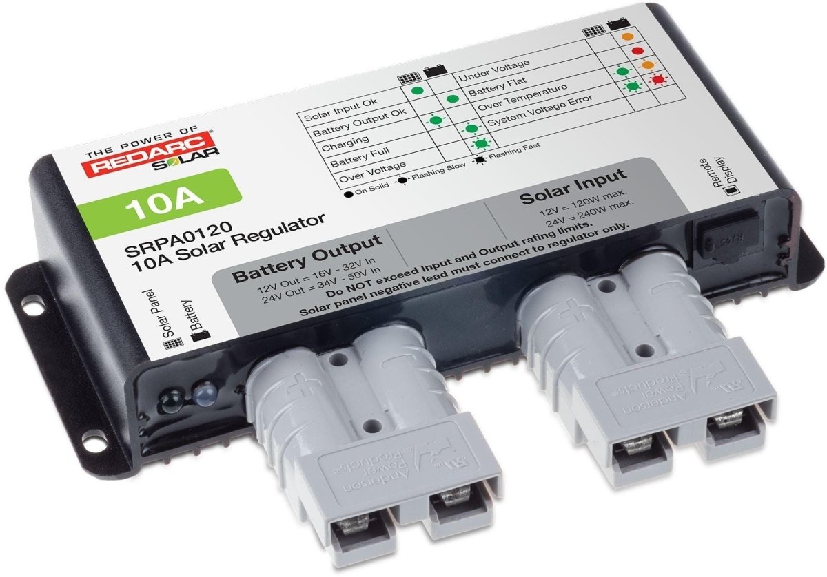 REDARC 10A Solar Regulator - Anderson Connection