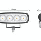 STEDI 2 Pack 20W LED Work Light Slim Black