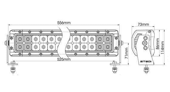 STEDI 22 Inch ST4K 40 LED Double Row Light Bar