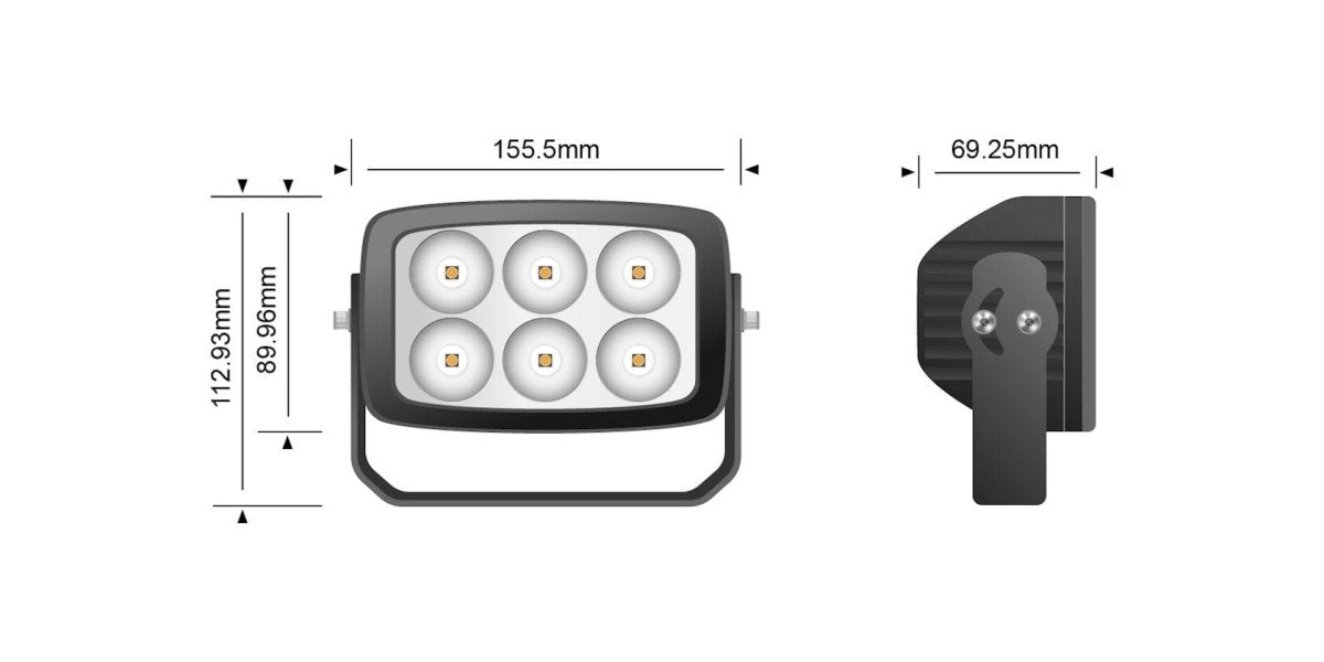 STEDI 30 Watt LED Tractor Flood Light