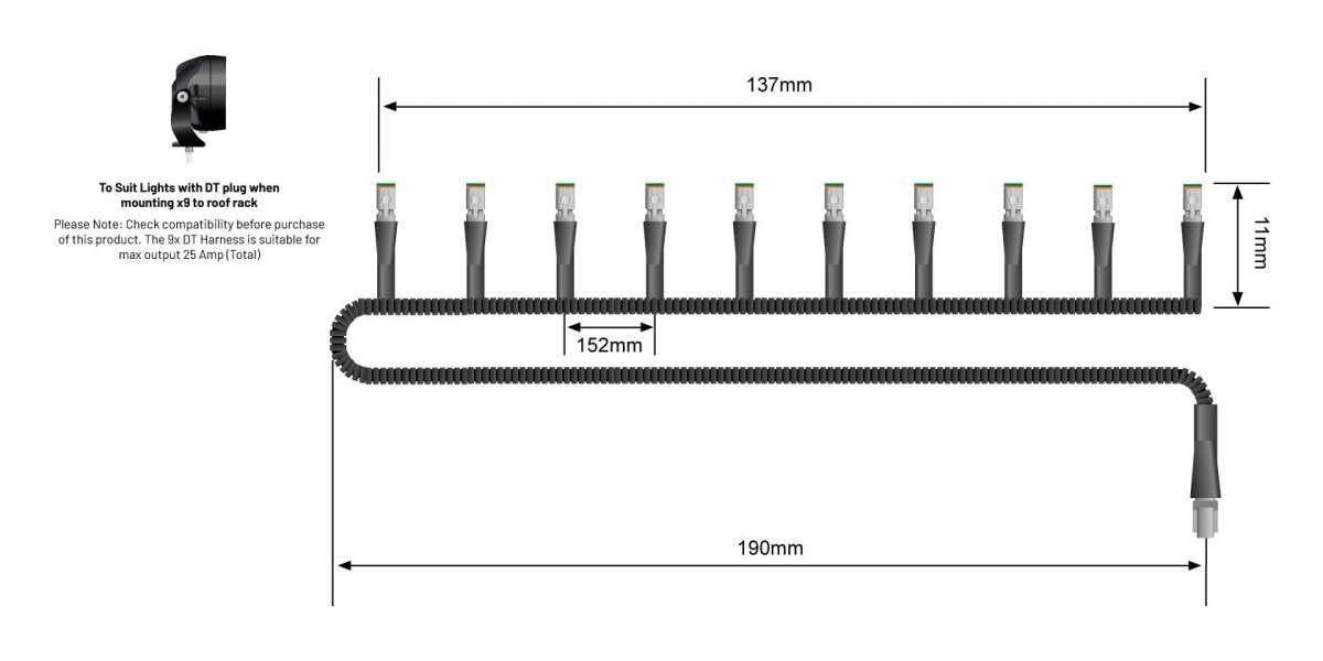 STEDI 9 Plug Array Harness