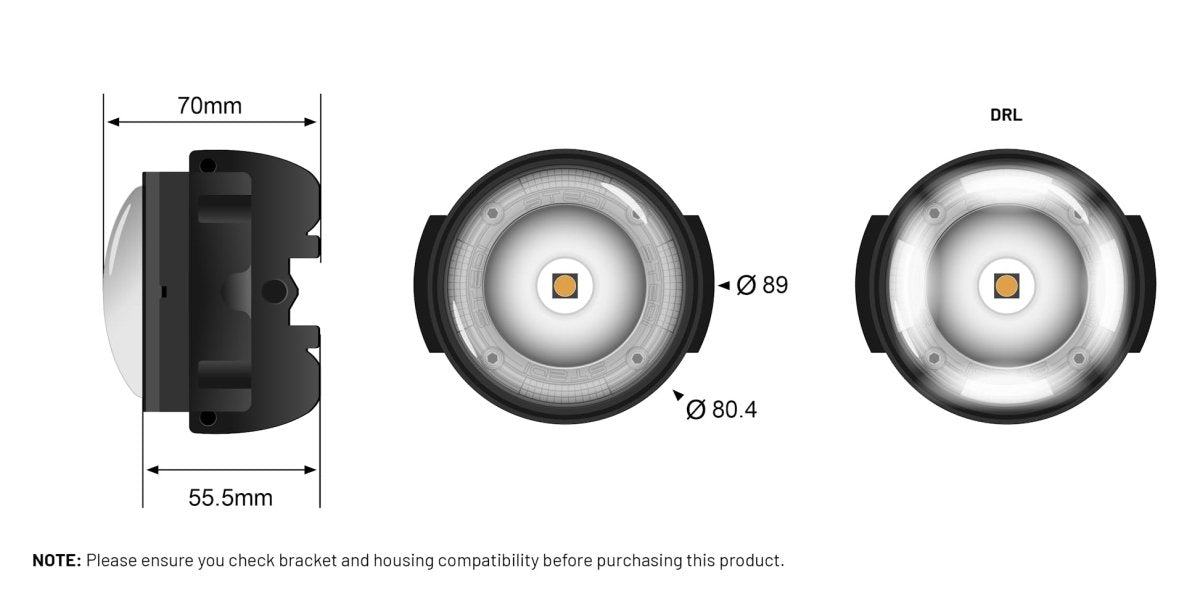 STEDI Boost Integrated Driving Light For ARB Deluxe