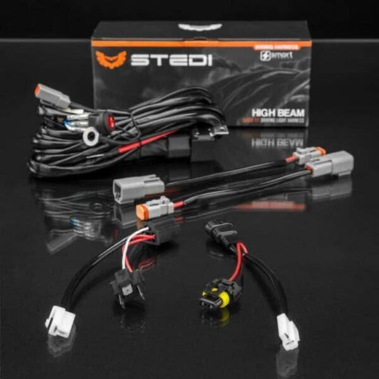 STEDI Dual Connector Plug & Play Smart Harness High Beam Driving Light Wiring