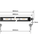 STEDI Micro V2 26 Inch 48 LED Flood Light (White)