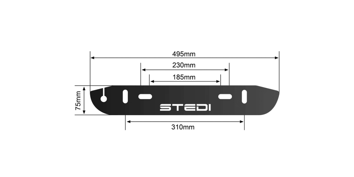 Stedi Number Plate Light Mounting Bracket