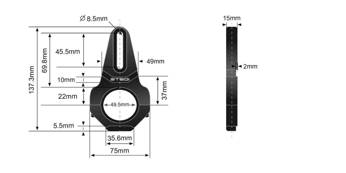 STEDI Vice Bull Bar Tube Clamps (Large Size)