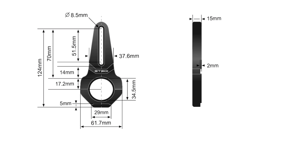 STEDI Vice Bull Bar Tube Clamps (Small Size)