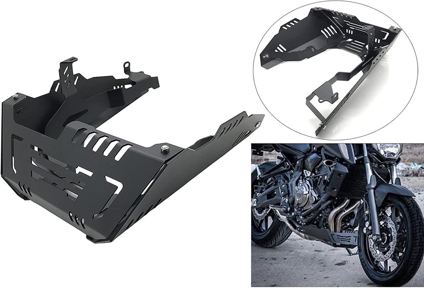 Skid Plate Engine Bottom Protector Guard Cover Fit for Yamaha MT-07 MT07 2014-2020 XSR700 2018-2020