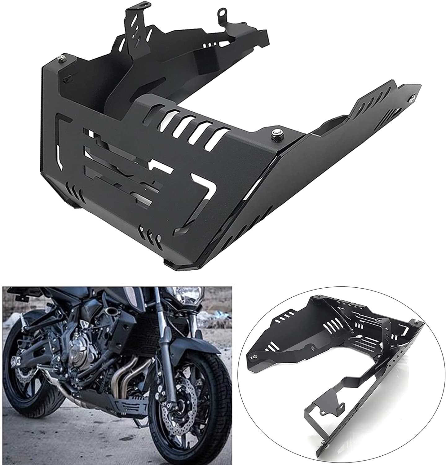 Skid Plate Engine Bottom Protector Guard Cover Fit for Yamaha MT-07 MT07 2014-2020 XSR700 2018-2020