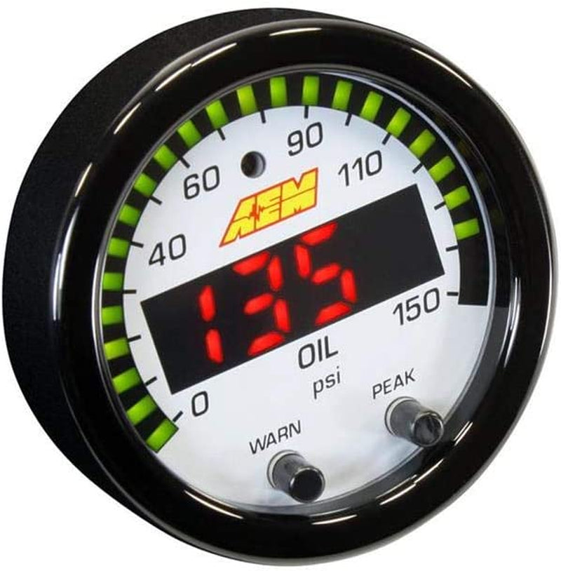 30-0307 X-Series Oil Pressure Gauge, Black