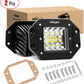 2PCS 42W Flush Mount LED Light Pods Upgraded Spot Flood Combo Beam Driving Light LED Work Light Backup Light Reverse Light Grill Mount Light for Offroad 4X4 Truck SUV Jeep, 2 Years Warranty