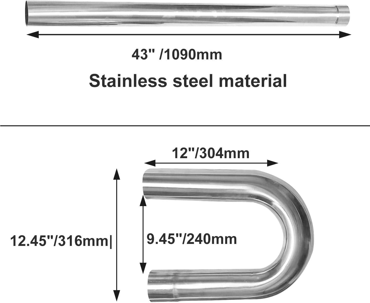 3" 76Mm Stainless Steel T304 DIY Kit