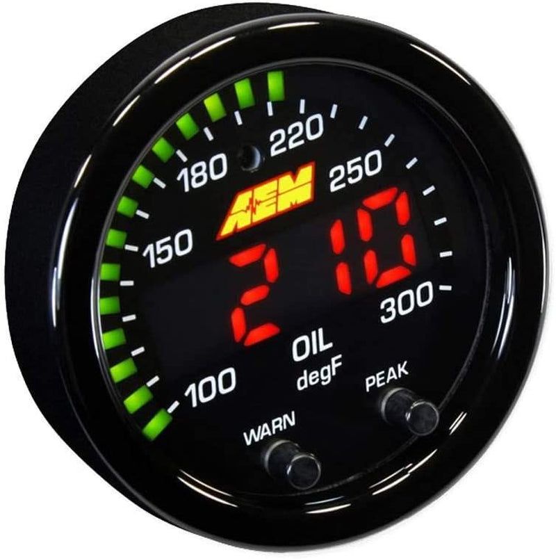 30-0302 X-Series Temperature Gauge, Black