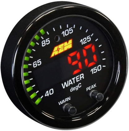 30-0302 X-Series Temperature Gauge, Black