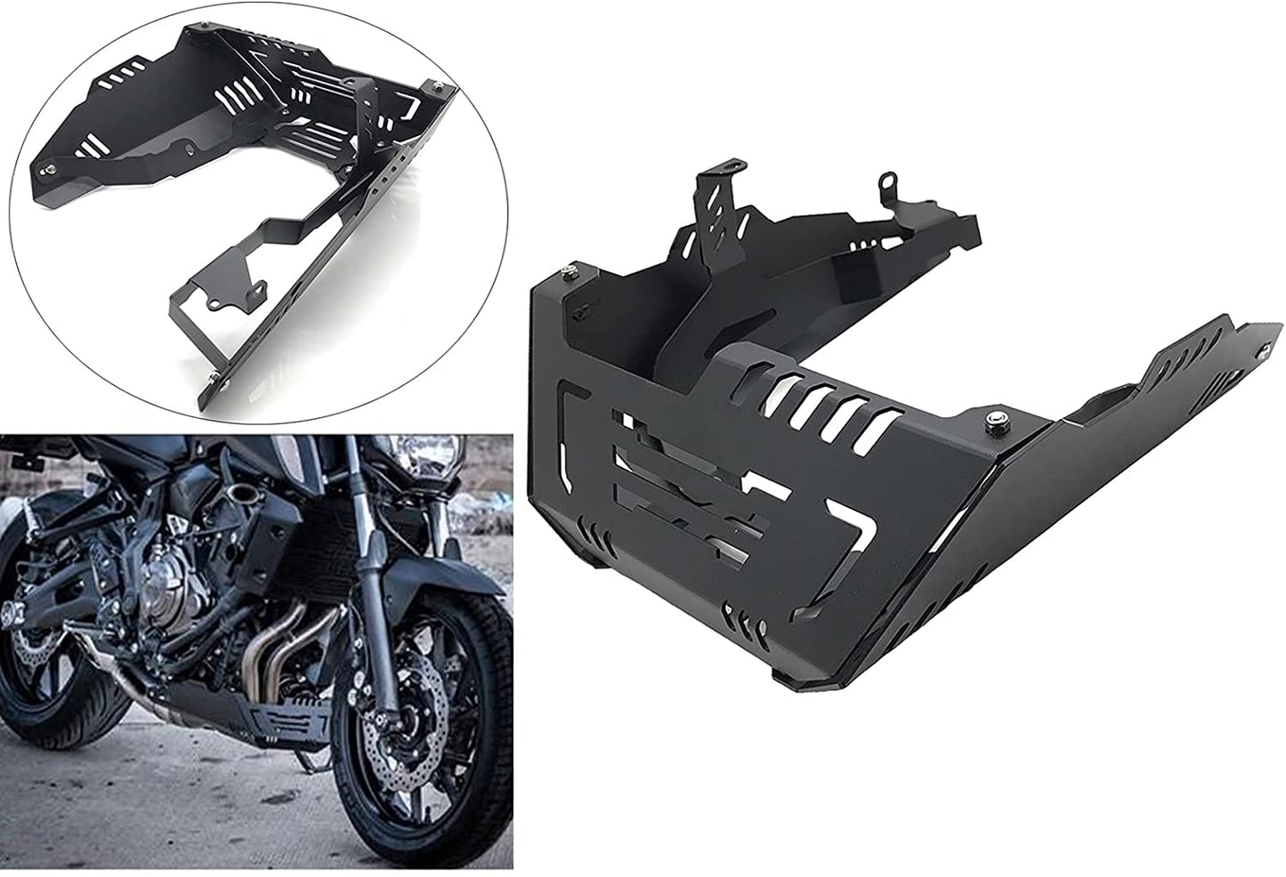 Skid Plate Engine Bottom Protector Guard Cover Fit for Yamaha MT-07 MT07 2014-2020 XSR700 2018-2020