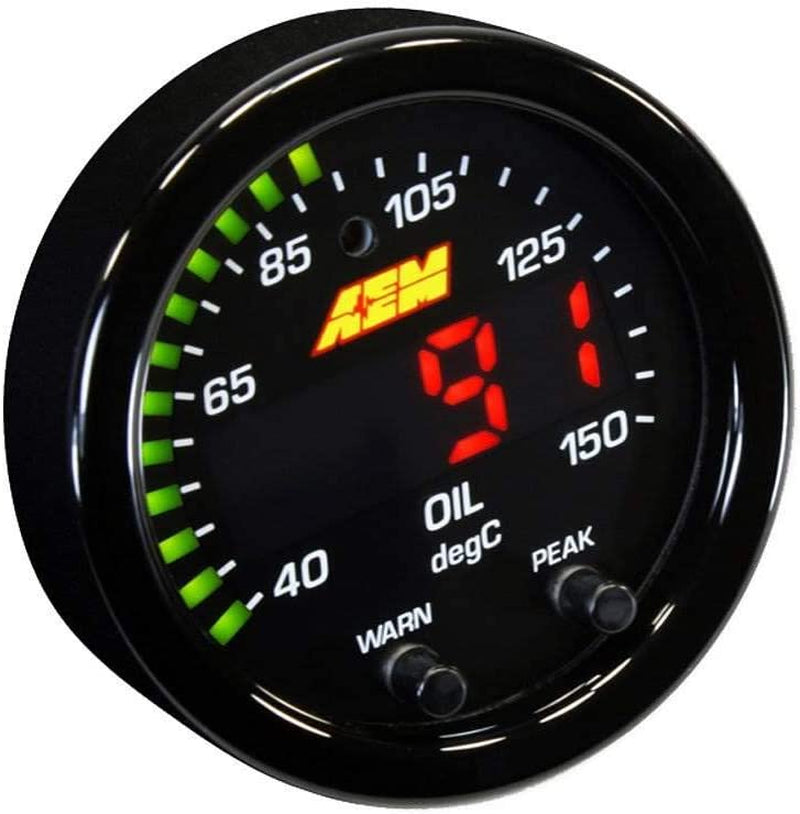 30-0302 X-Series Temperature Gauge, Black