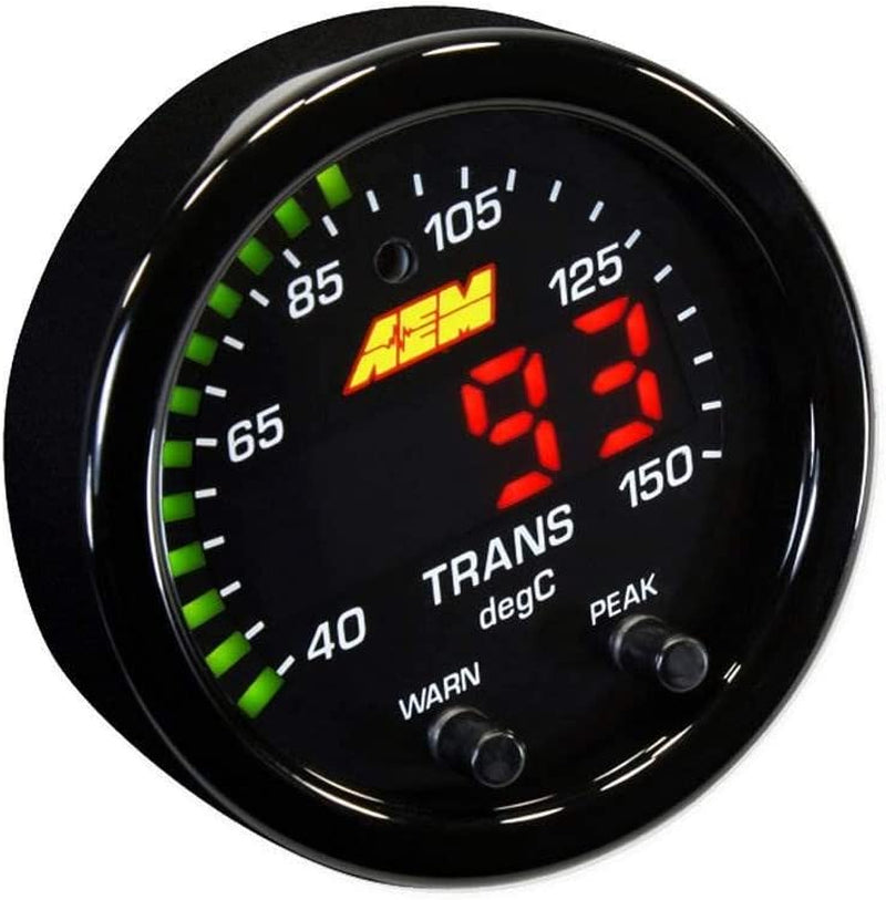 30-0302 X-Series Temperature Gauge, Black