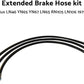 3Pcs Front Rear Extended Brake Line Hose Kit Fits for Toyota Hilux LN106 LN46 LN60 LN65 RN105 YN65 YN67