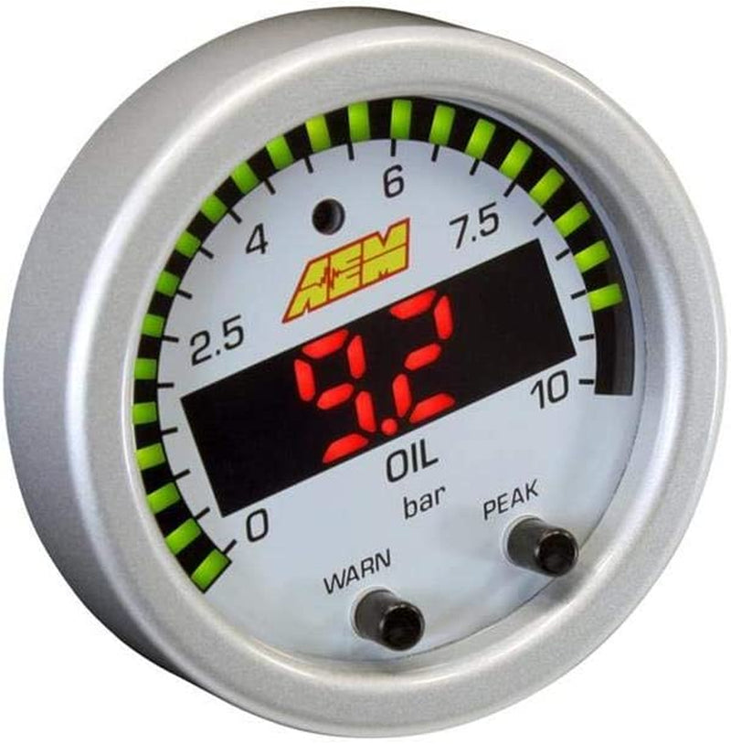 30-0307 X-Series Oil Pressure Gauge, Black