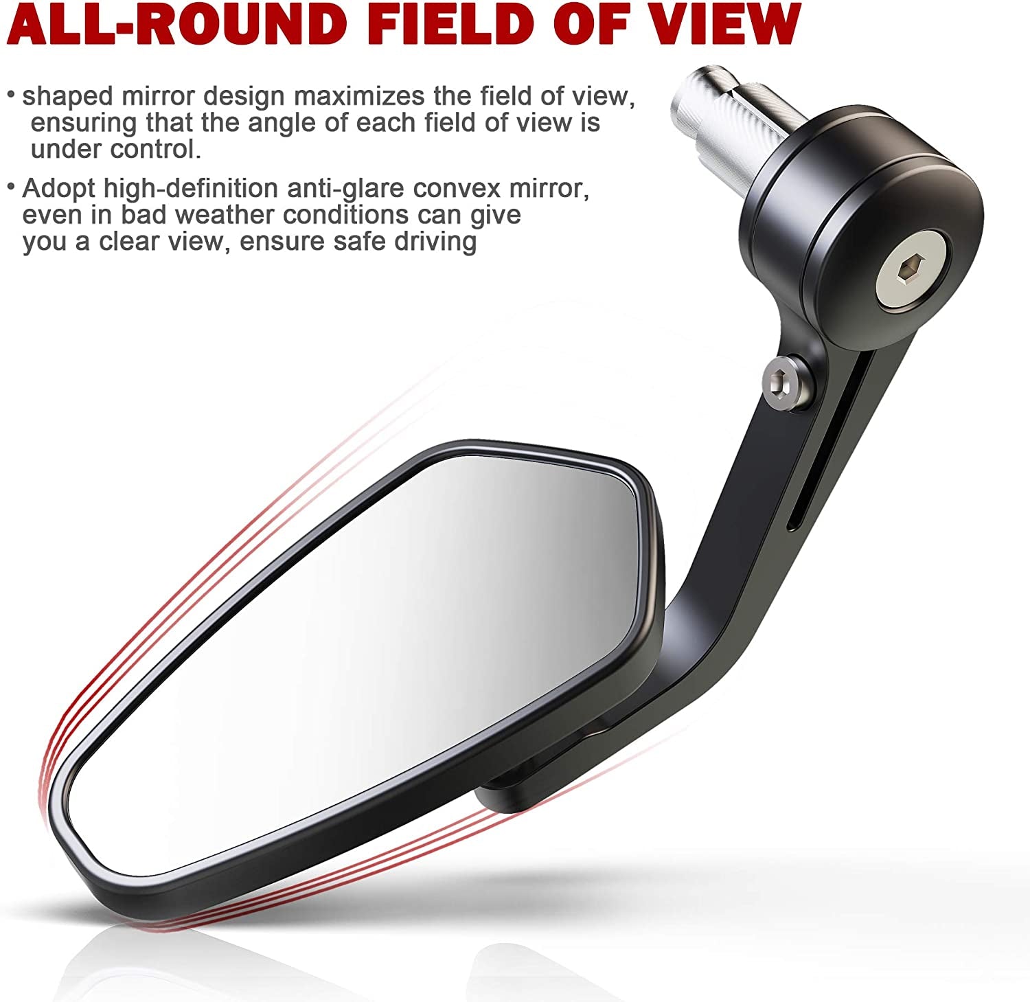 Universal Motorcycle Rear View Mirrors Bar End Mirror For Aprilia