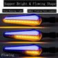 Motorcycle Flowing Led Turn Signal Lights Blinkers Front Rear Indicators for Motorbike Yamaha Scooter Harley Cruiser Honda Kawasaki BMW Suzuki(1Pair,Pack of 2)